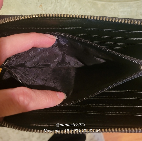 L.A.M.B. Gwen Stefani Leather Quilted Wallet Luxury Designer Vintage Celeb #62 - Picture 11 of 13